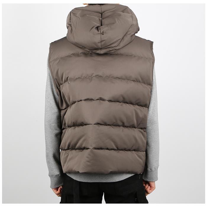 Rick Owens Hooded Down Vest Black Men's Outerwear