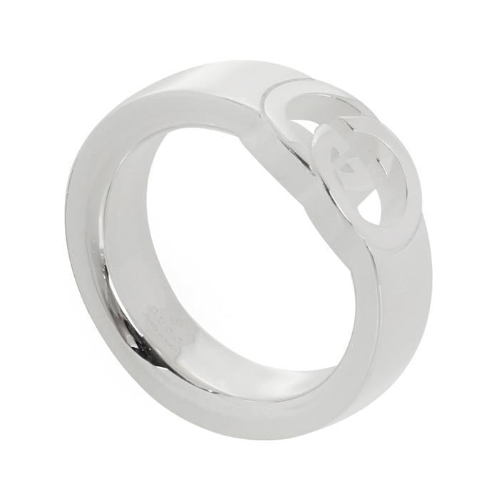 GUCCI Interlocking G Silver Ring