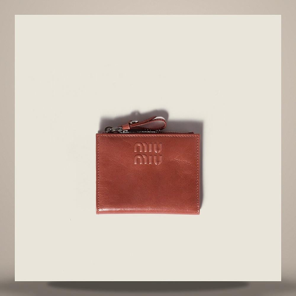 Miu Miu Small Leather Card Holder Wallet