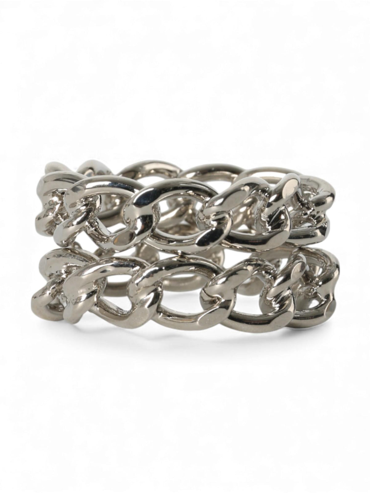 Dries Van Noten Silver Chain Ring Unisex 242018240061952