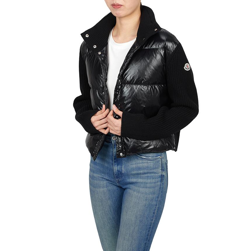 Moncler Women’s Padded Knit Cardigan Black