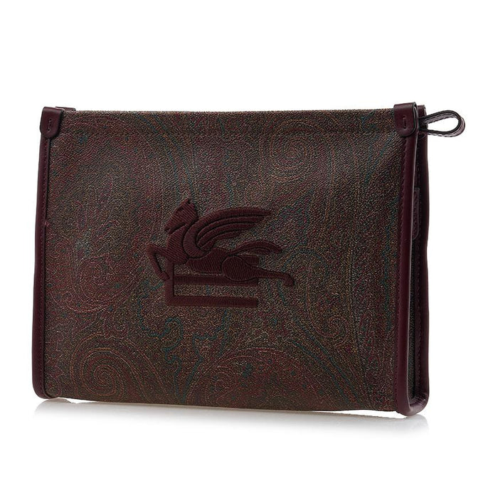 Etro Paisley Leather Women’s Clutch Bag