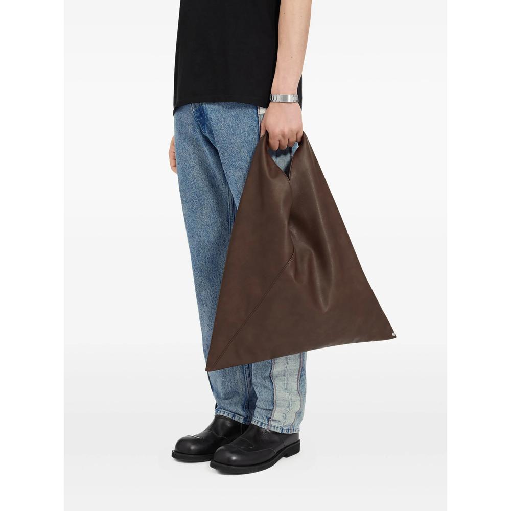 Maison Margiela Black Leather Tote Bag