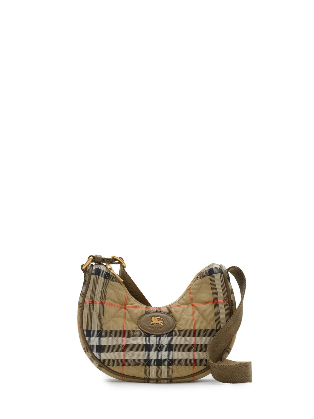 BURBERRY Black Leather Crossbody Shoulder Bag