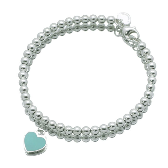 Tiffany & Co 925 Return to Tiffany Blue Heart Bracelet