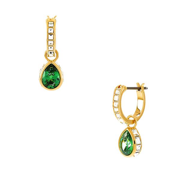 Swarovski Chroma Stilla Crystal Hoop Drop Earrings for Women