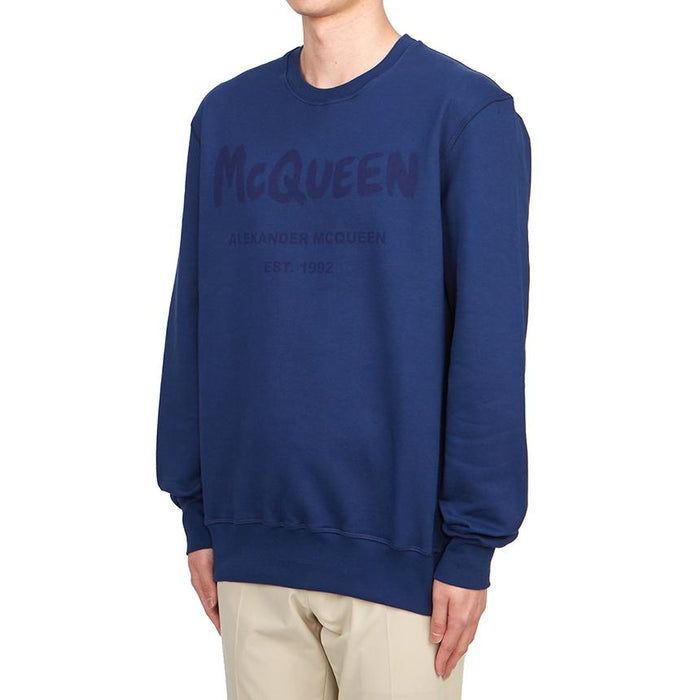 Alexander Mcqueen Men's Logo Sweatshirt Gray