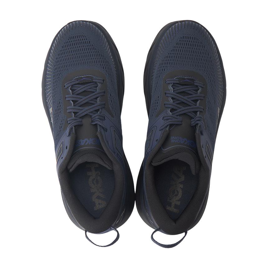 HOKA Bondi 7 Men’s Running Shoes Low-Top Sneakers Navy/Black