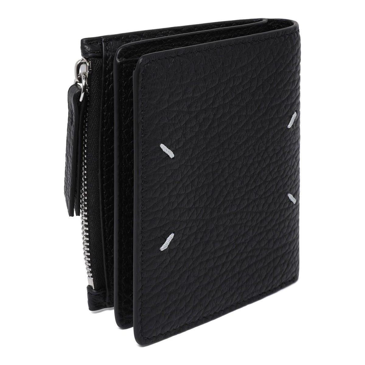 Maison Margiela Black Leather Bifold Medium Wallet
