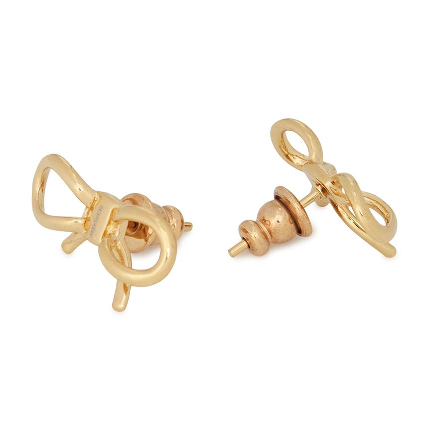 Ferragamo Bow Earrings Unisex Jewelry 760949 0791133
