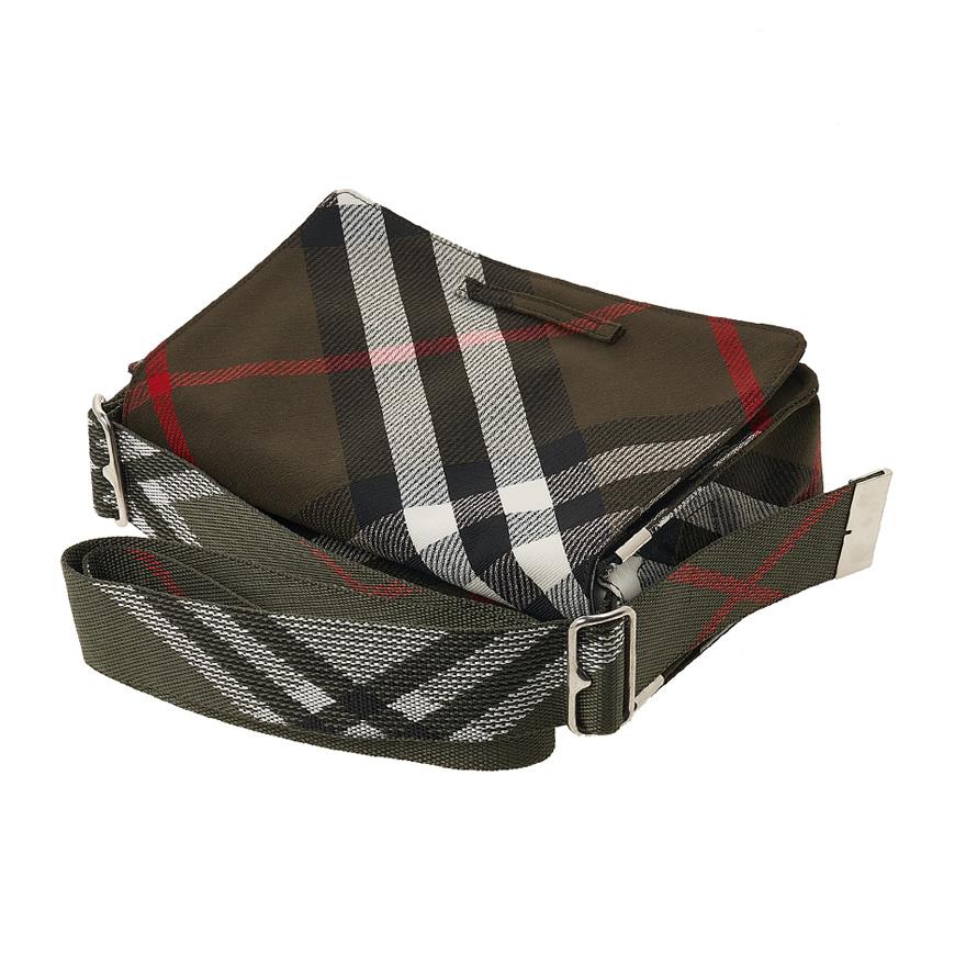 BURBERRY Check Trench Crossbody Bag for Men