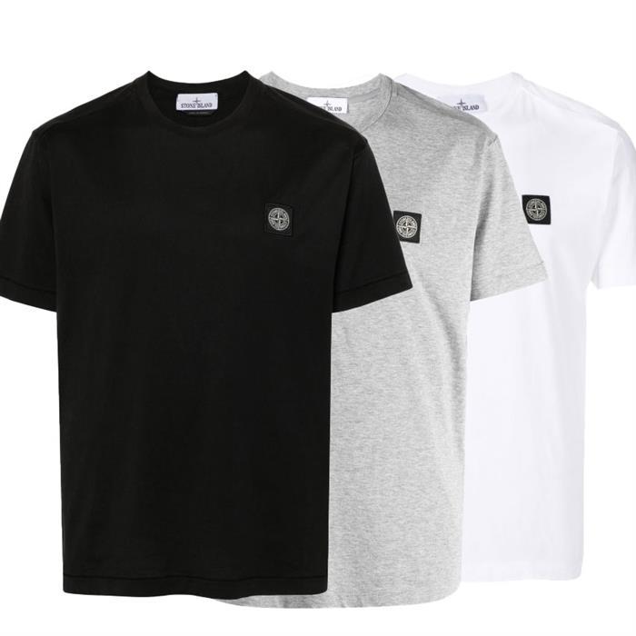 STONE ISLAND Logo Short Sleeve Crewneck T-Shirt K1S152100039S0013