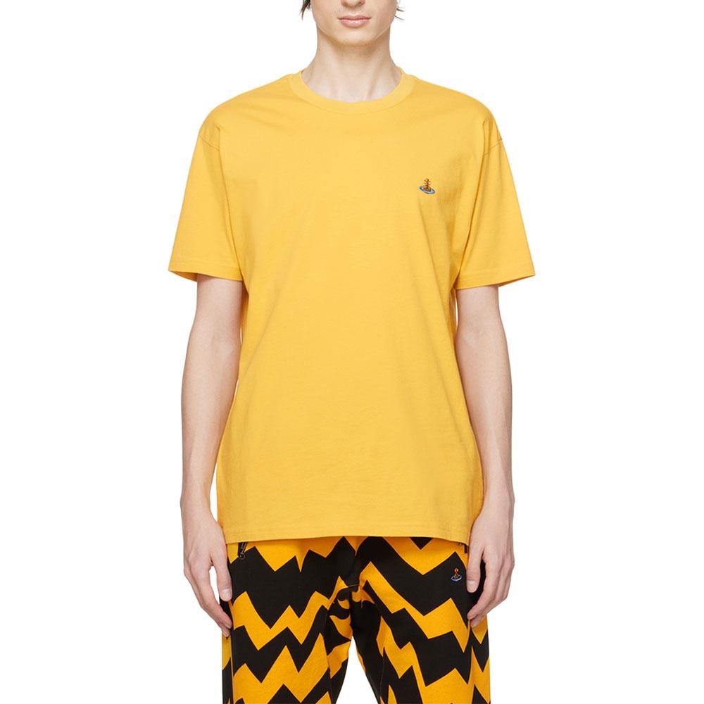 Vivienne Westwood ORB Multicolor Classic T-Shirt Yellow 3G010013 J001M E403