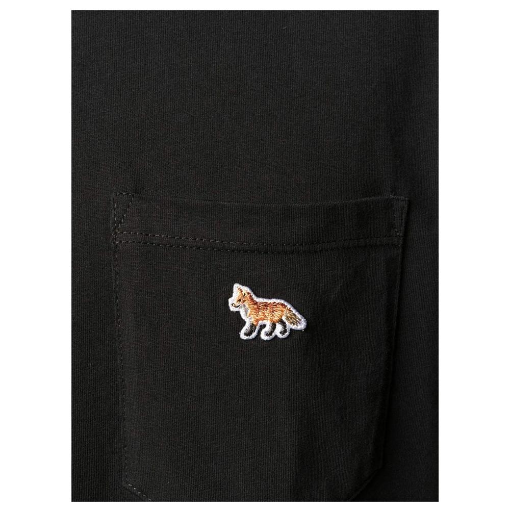 Maison Kitsune Black Fox Pocket T-Shirt for Men GM00116 KJ0008 P199