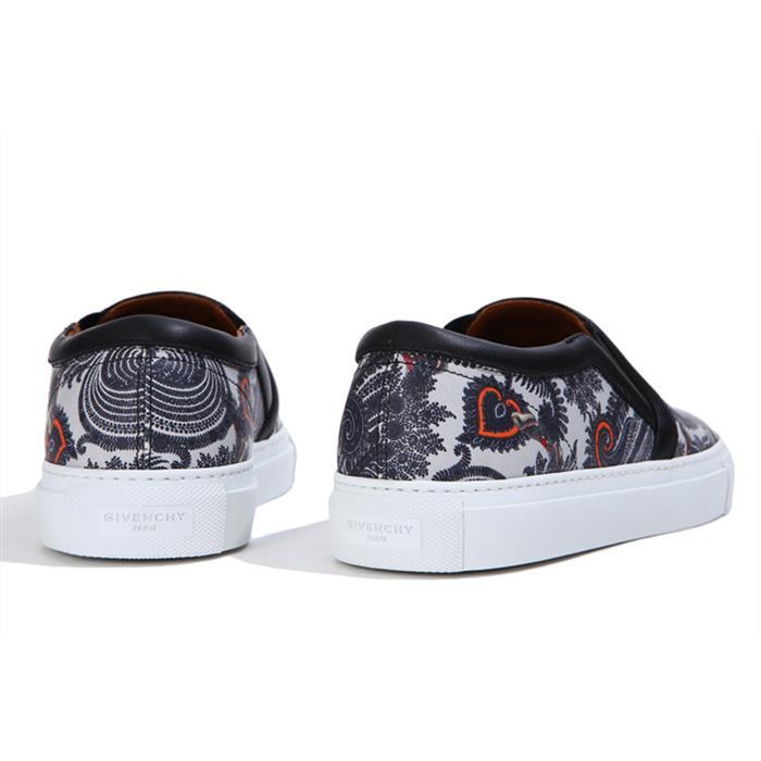 GIVENCHY Moss Pattern Slip-On Low-Top Sneakers White