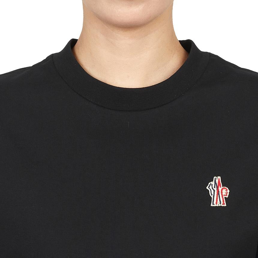 Moncler Grenoble Women’s Short Sleeve T-Shirt Black Cotton