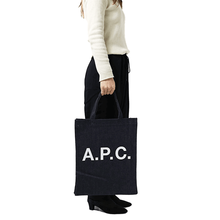 A.P.C. Lou Mini Eco Tote Bag Canvas Unisex Ivory