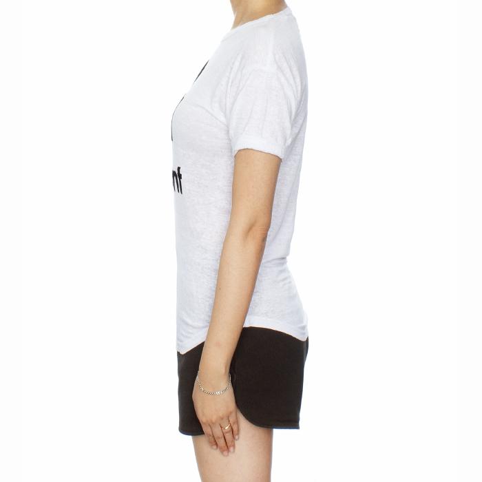 Isabel Marant Koldi Graphic Tee White Cotton T-Shirt