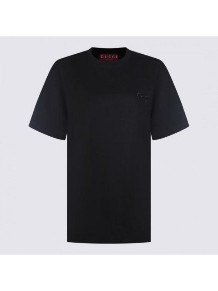 GUCCI Horsebit Embroidered Cotton Jersey T-Shirt