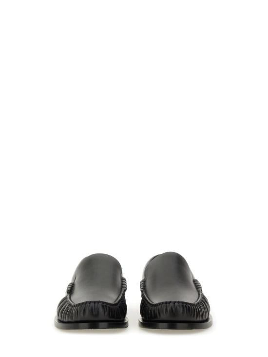 Saint Laurent Black Leather Loafers 820645 1YU00 1000