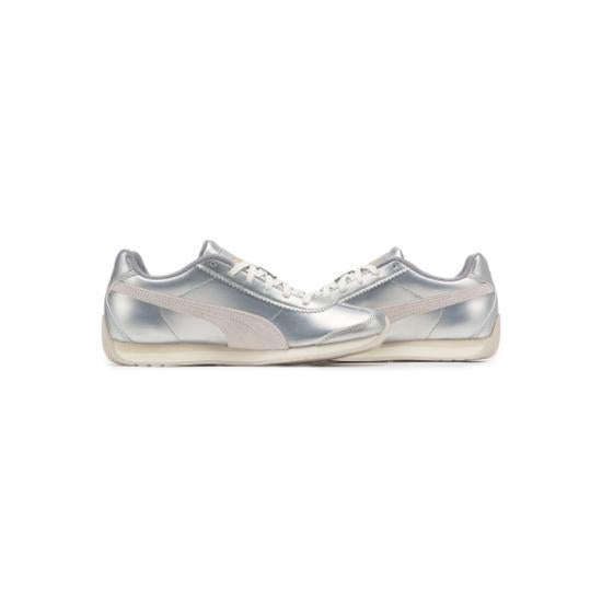 PUMA Men’s Sneakers White Leather Low-Top Shoes 401591 01 DOM