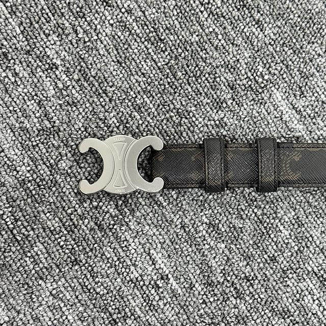 CELINE Triomphe Canvas Medium Belt 45AKA2ACO 38SI