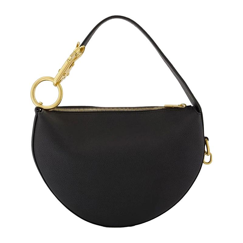 BURBERRY Night Ark Hobo Leather Tote Bag