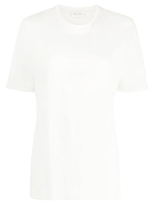 Saint Laurent Short Sleeve T-Shirt – Black Cotton Tee 747125 YB2XE 9599