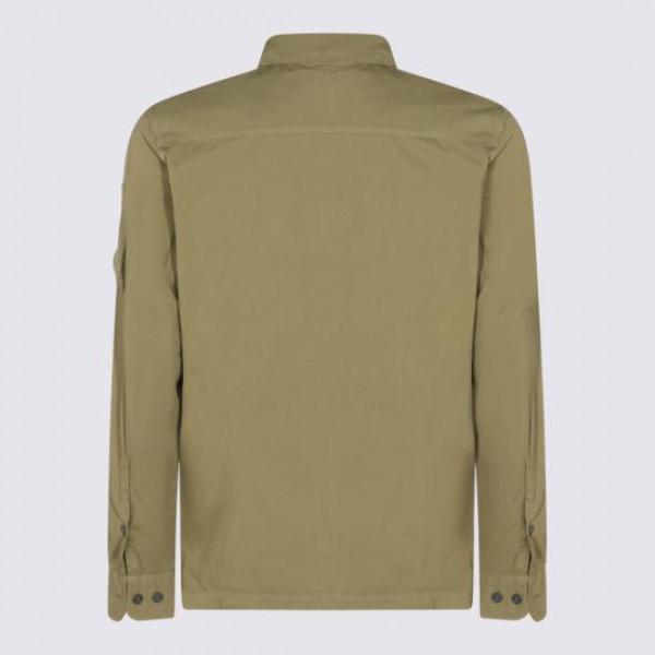 CP Company Organic Cotton Gabardine Lens Zip Overshirt Long Sleeve