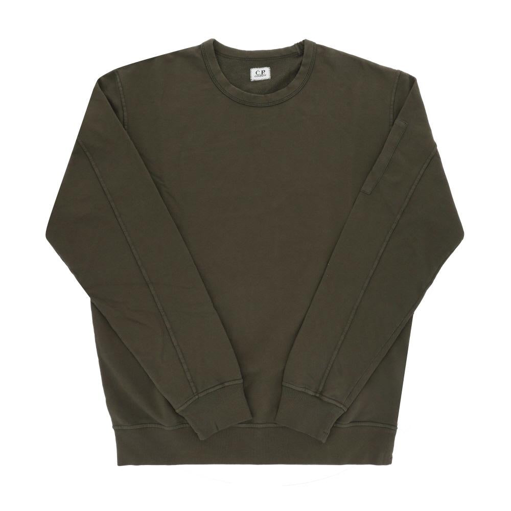 CP Company Lens Patch Crewneck Sweatshirt for Men 18CMSS019A 002246G 683