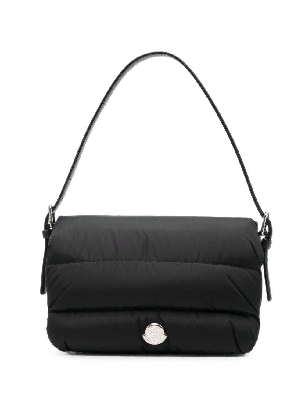 Moncler Black Nylon Quilted Shoulder Bag