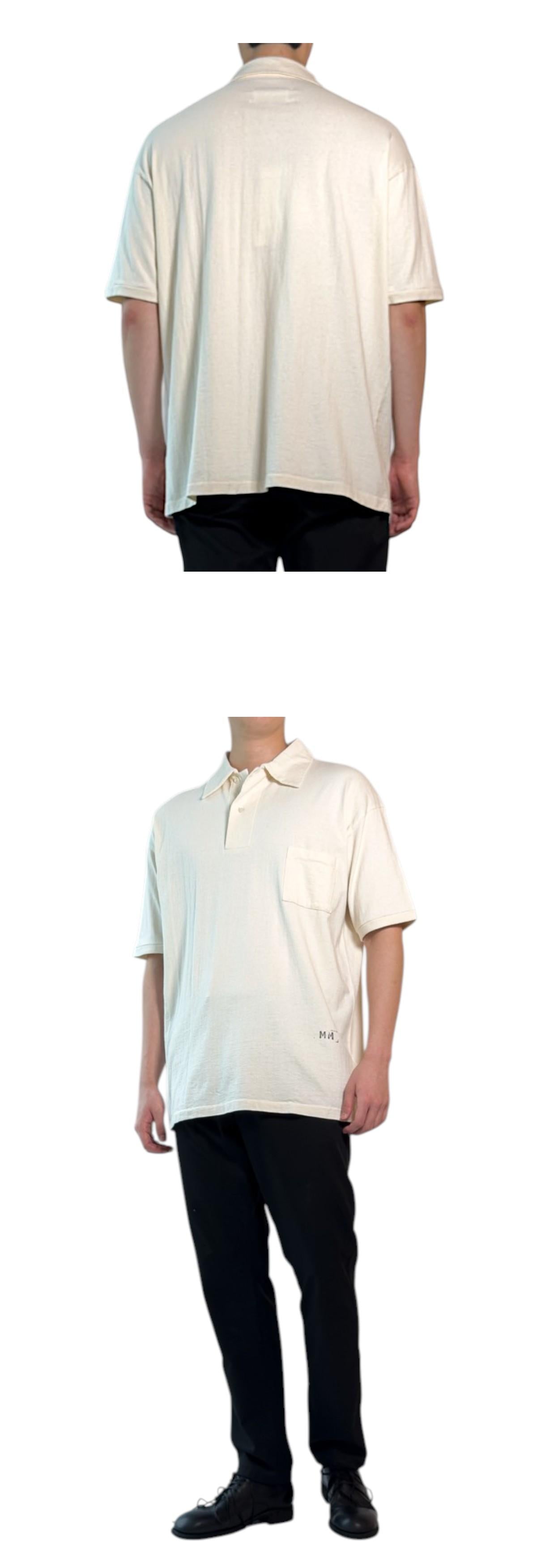 Maison Margiela Stitch Logo Stamp Logo Polo Shirt