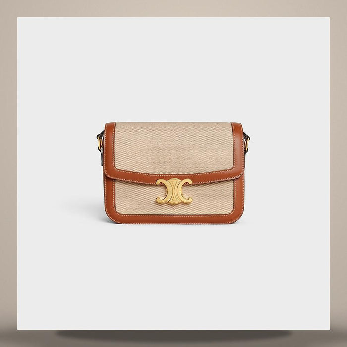 CELINE Rectangular Supple Calfskin Tote Bag Deep Ivory 123702J75 02EZ