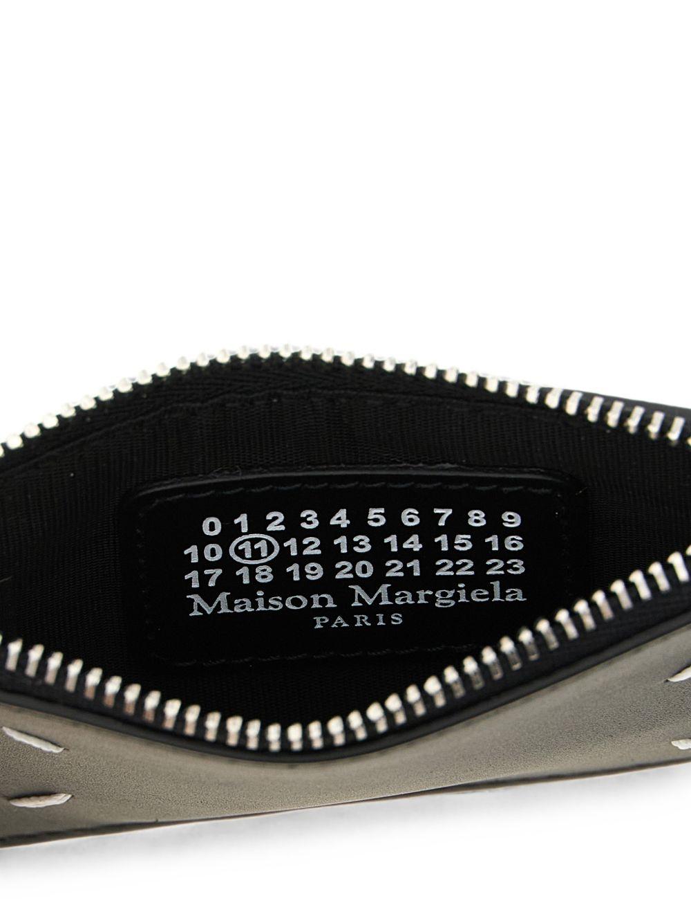 Maison Margiela Black Leather Long Wallet