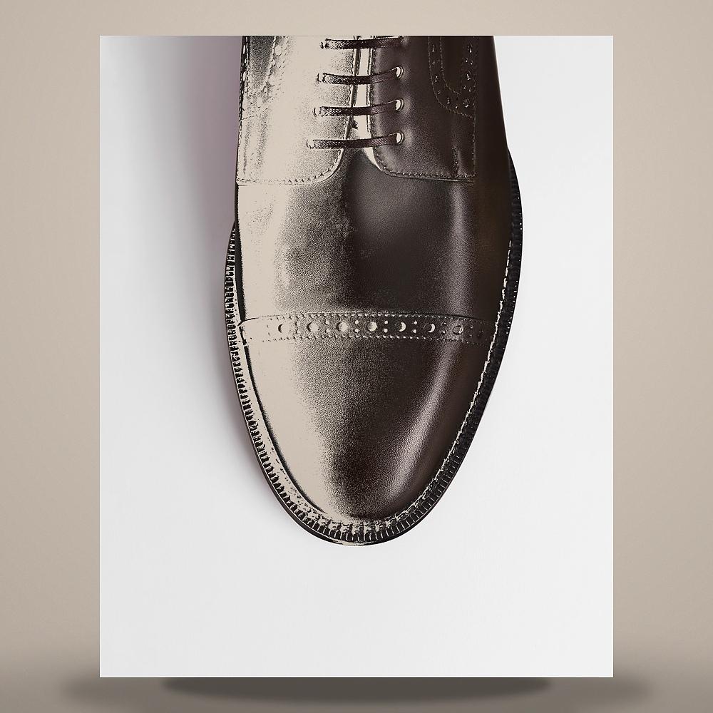 DIOR Brown Smooth Calfskin Brogue Derby Loafers 3DE459ACB H750