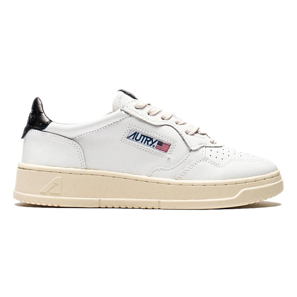 AUTRY Women’s Medalist Low-Top Sneakers White with Black Tab