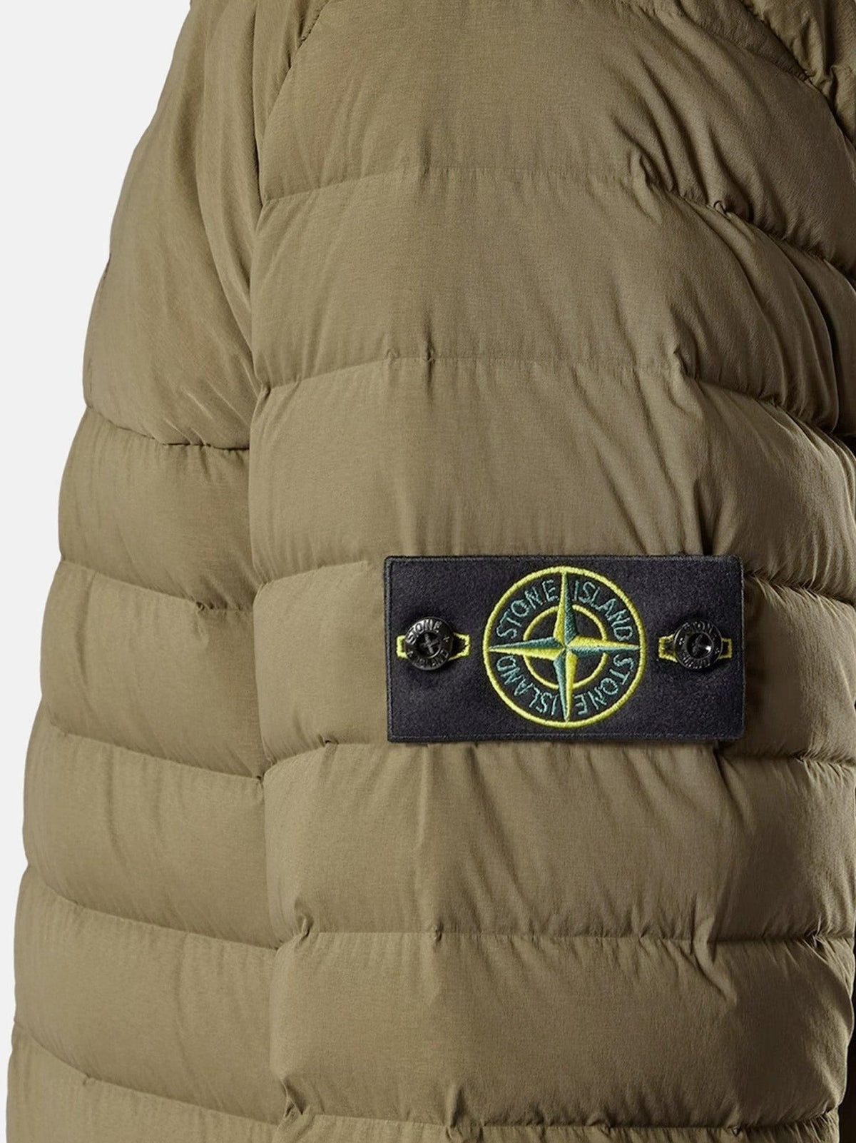 STONE ISLAND Black Down Puffer Jacket for Men