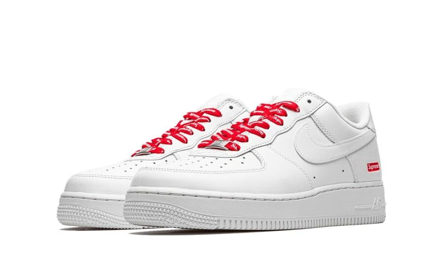 Nike x Supreme Air Force 1 Low White Men's Sneakers CU9225 100