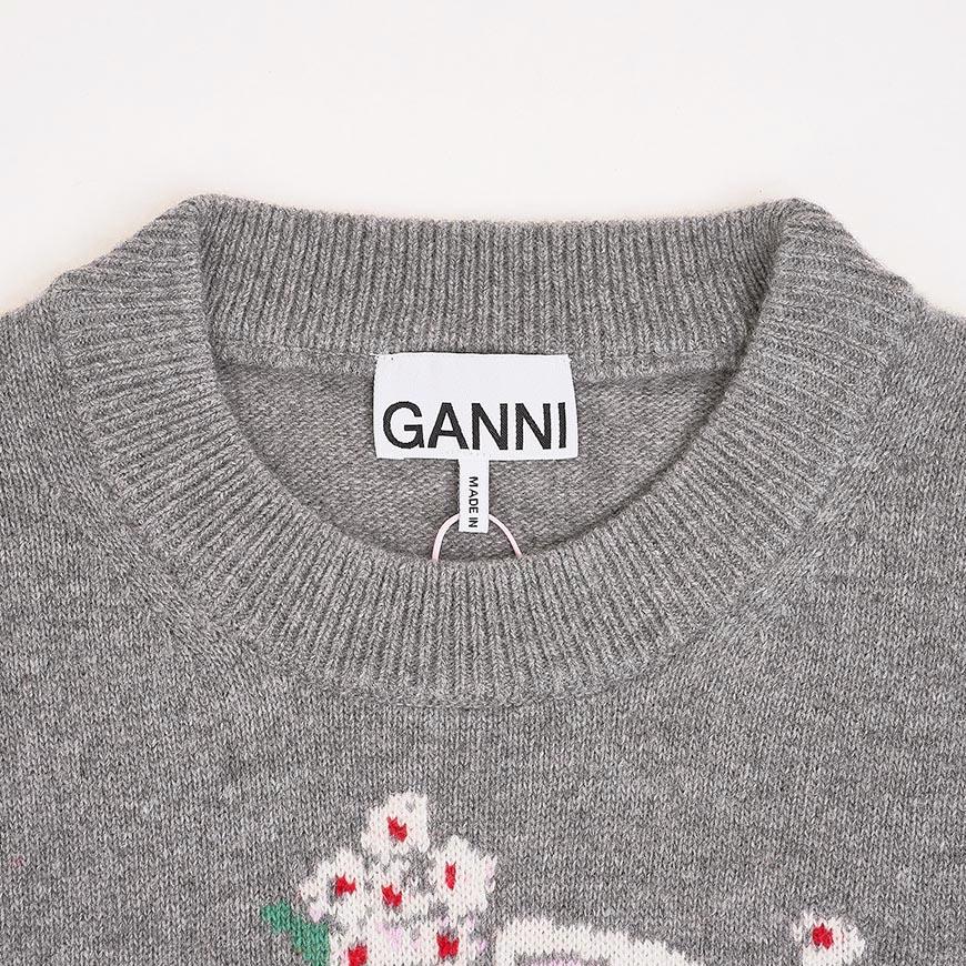 GANNI Floral Graphic Knit Vest for Women