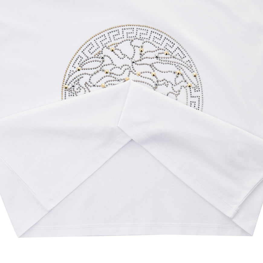 Versace Medusa Crop Short Sleeve T-Shirt White Women’s