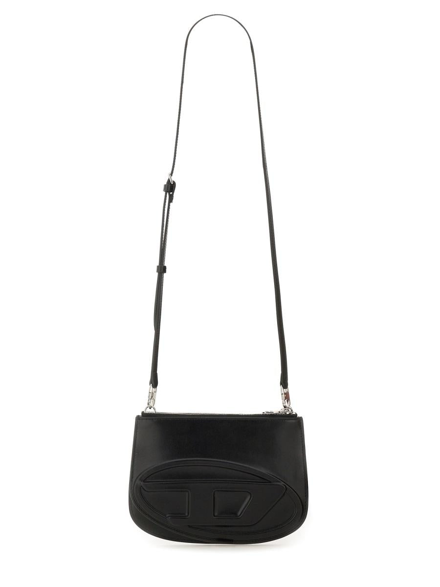 DIESEL Black Leather Shoulder Bag