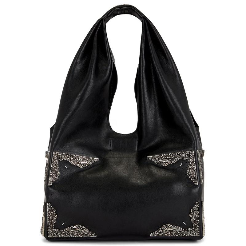 Maison Margiela Black Leather Medium Box Shoulder Bag