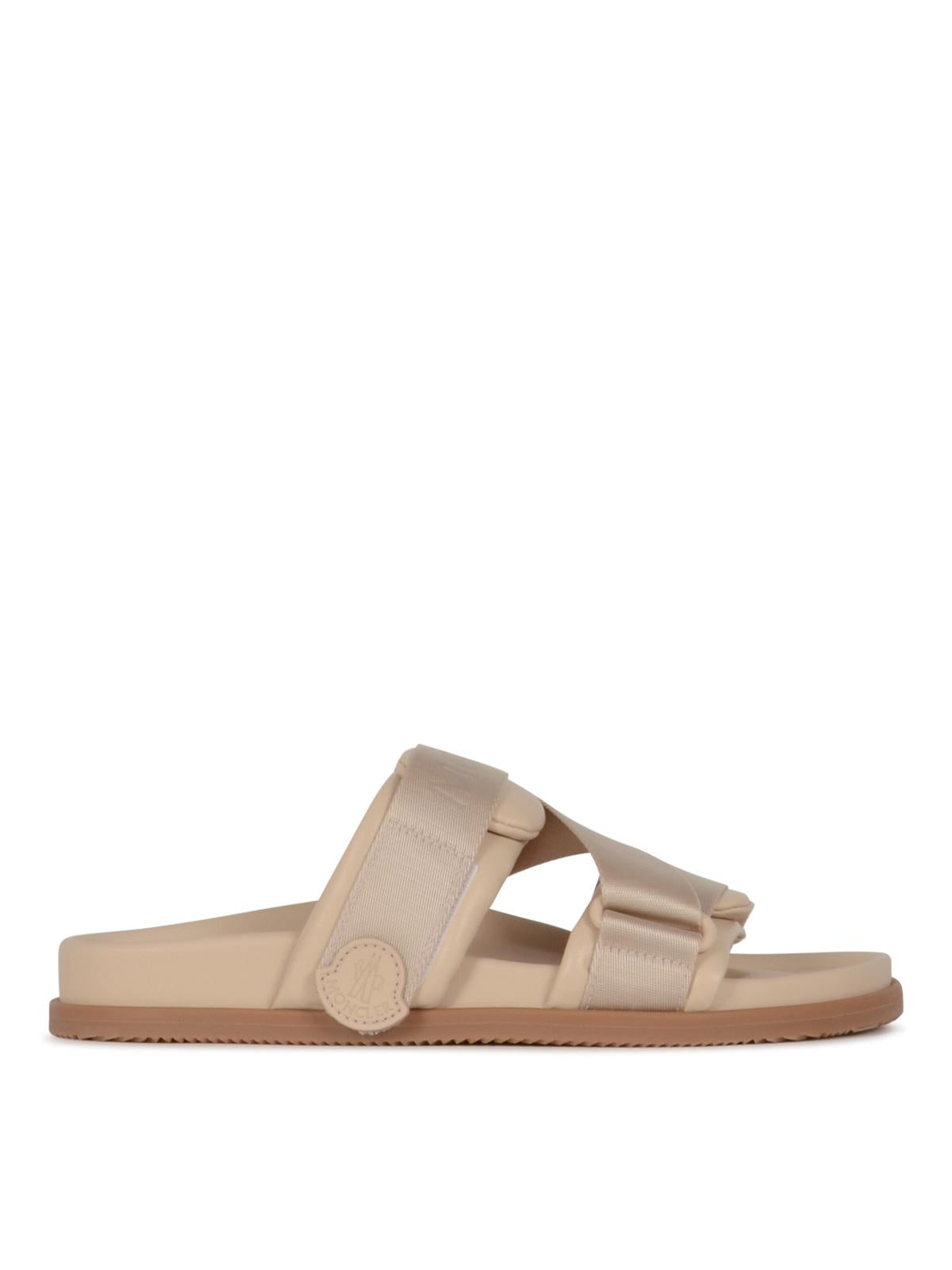 Moncler Leather Sandals Women’s Black Slide Sandals