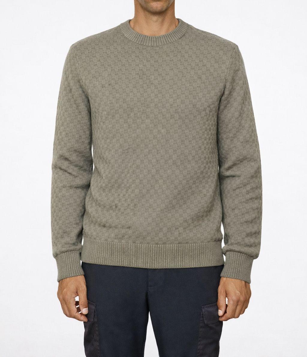 J LINDEBERG Men’s Zip-Up Cotton Knit Sweater Sand
