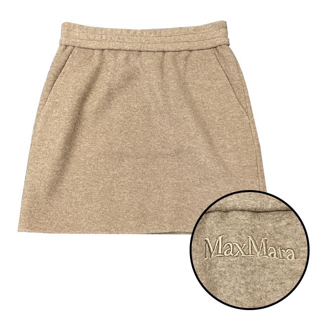 Max Mara ONAGRO Wool Cashmere Mini Skirt 24217760 0 002