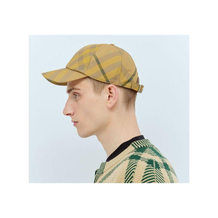 BURBERRY Vintage Check Cotton Baseball Cap