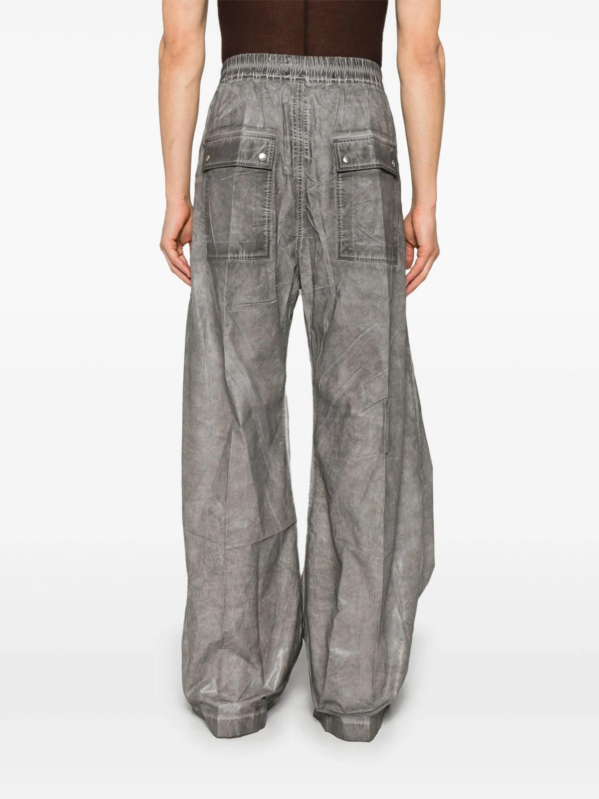 Rick Owens DRKSHDW Geth Belas Dark Dust Foil Cotton Poplin Cargo DU01E3378 PF 78