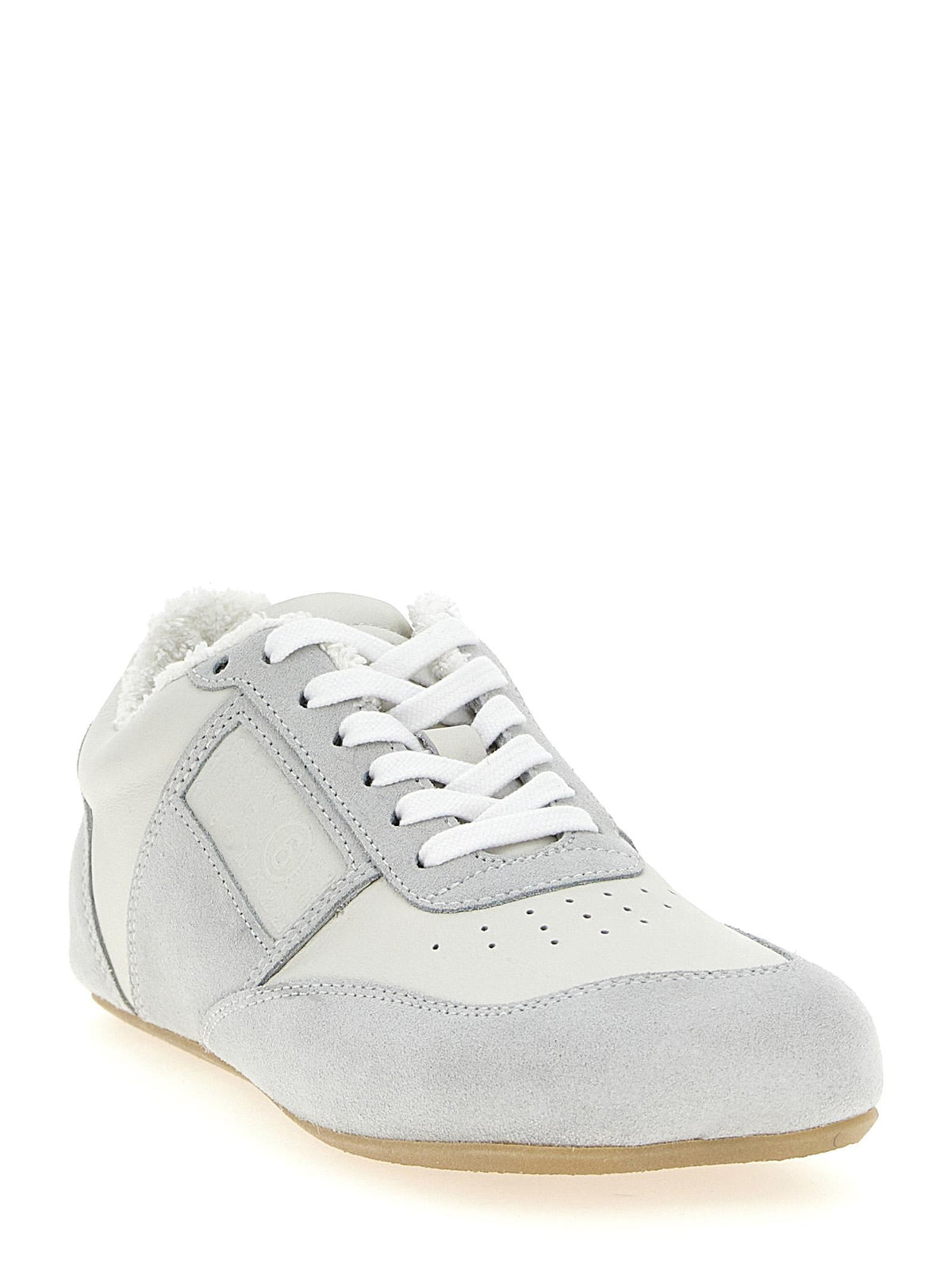 Maison Margiela White Leather Low-Top Sneakers
