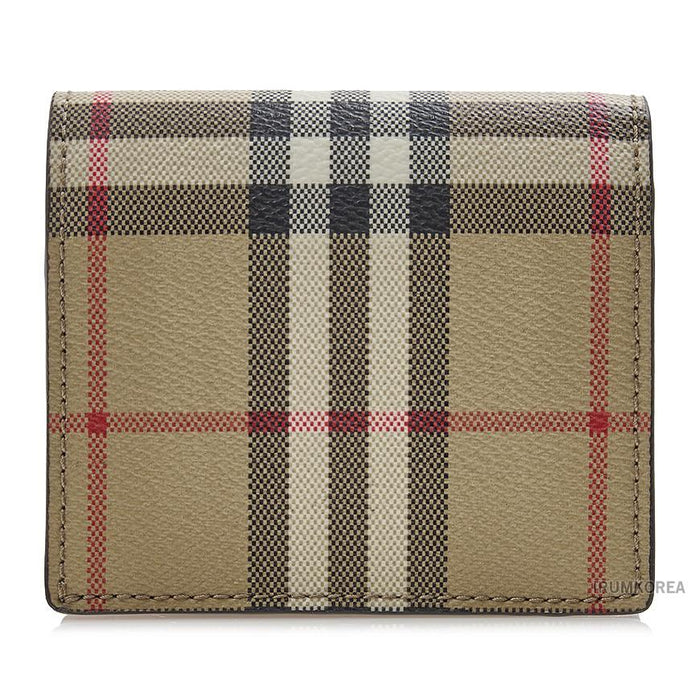 BURBERRY Women’s Check Bifold Wallet