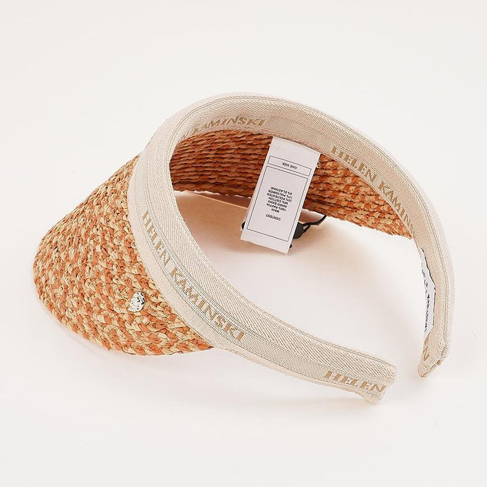 HELEN KAMINSKI Salmon Melange Natural Bianca 10 Visor Hat